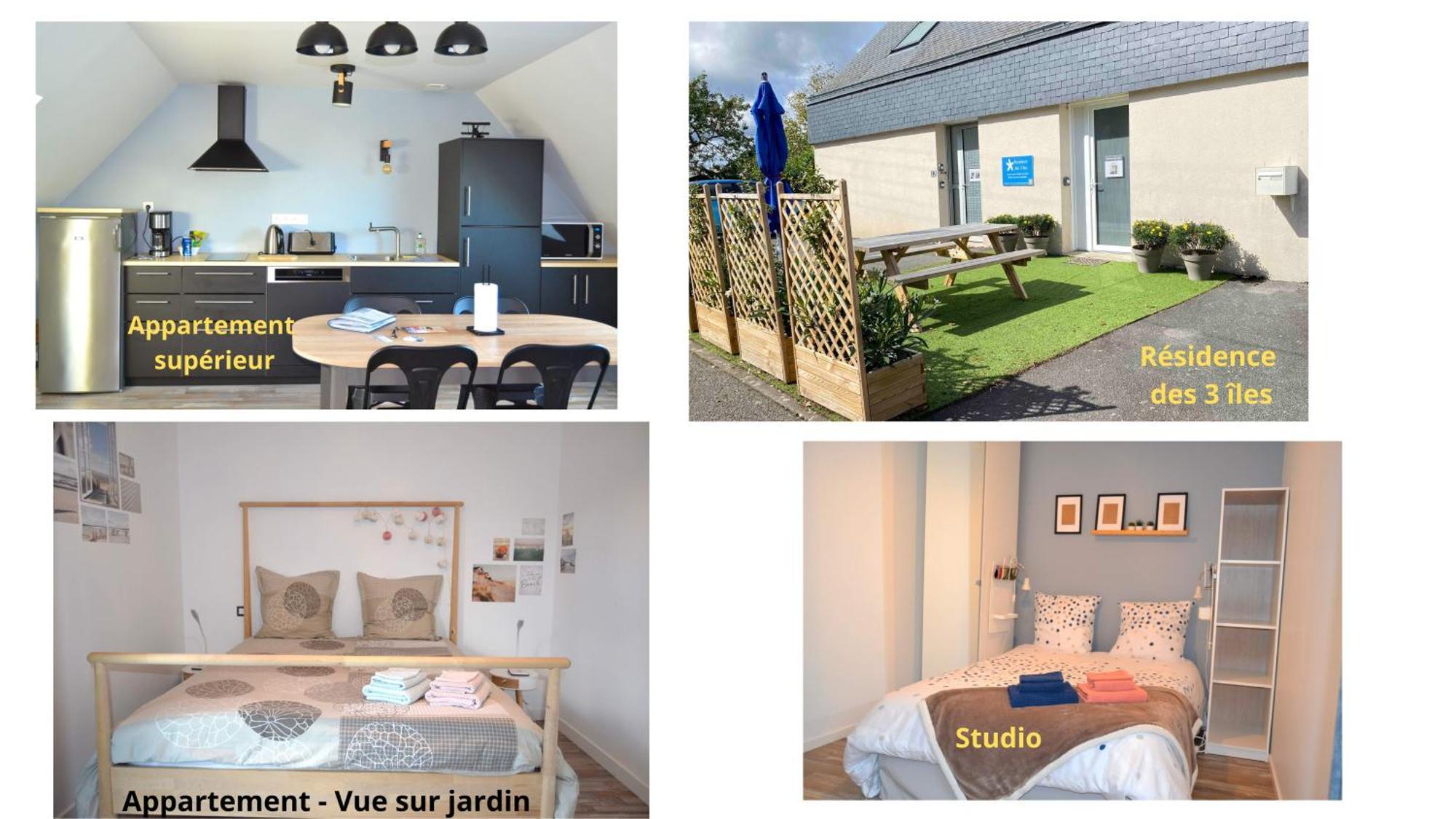 Residence Des 3 Iles, En Plein Centre-Ville, A 5 Min Des Plages, 3 Appartements Neufs Étables Eksteriør bilde